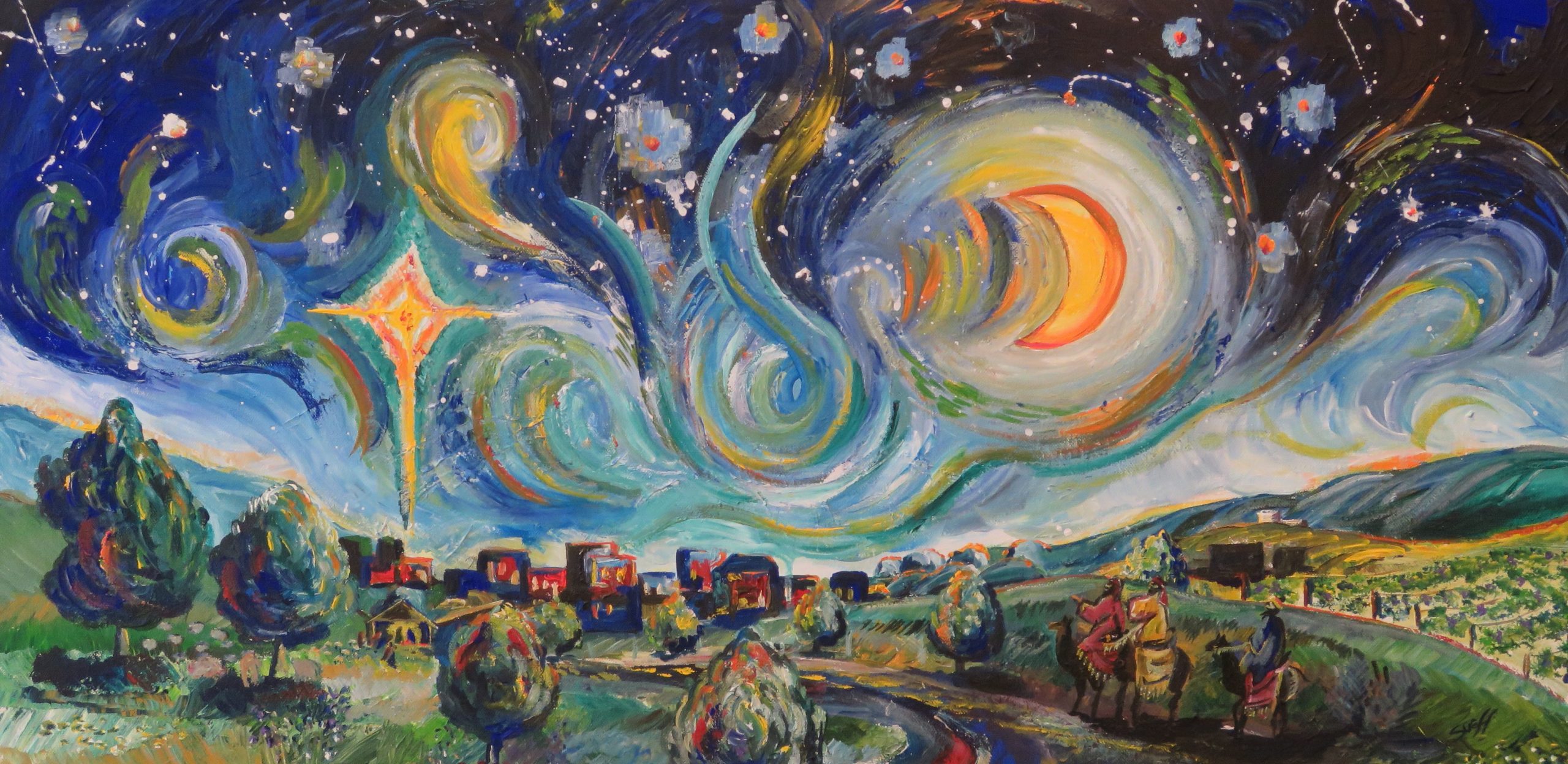 The Stars Are Brightly Shining Sue Hodge Artist